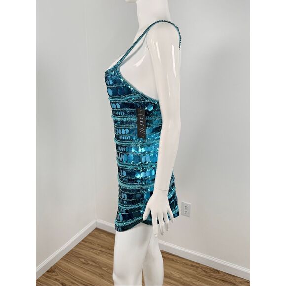 Retrofete Monae Sequin Dress Size Small $1195 - Picture 8 of 16